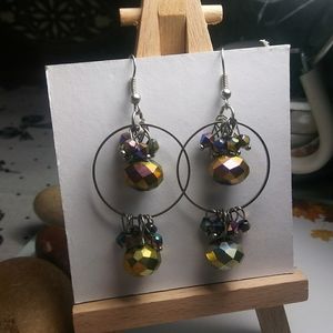 🌈RAINBOW🌈Silver Hoop Earrings